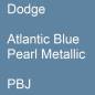 Preview: Dodge, Atlantic Blue Pearl Metallic, PBJ.